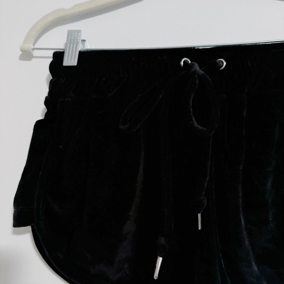 Mikoh - Black Velour Drawstring Shorts - Picture 2 of 3